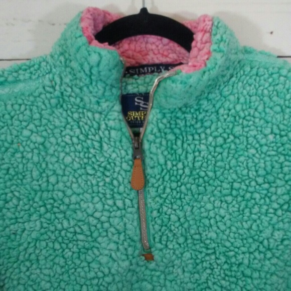 Simply Southern teddy bear half zip pullover - Picture 2 of 8